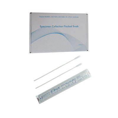 يمكن التخلص منها من ألياف النايلون عن طريق الفم مسحة الحلق لاختبار Klb / أخذ عينات Iclean Swabs